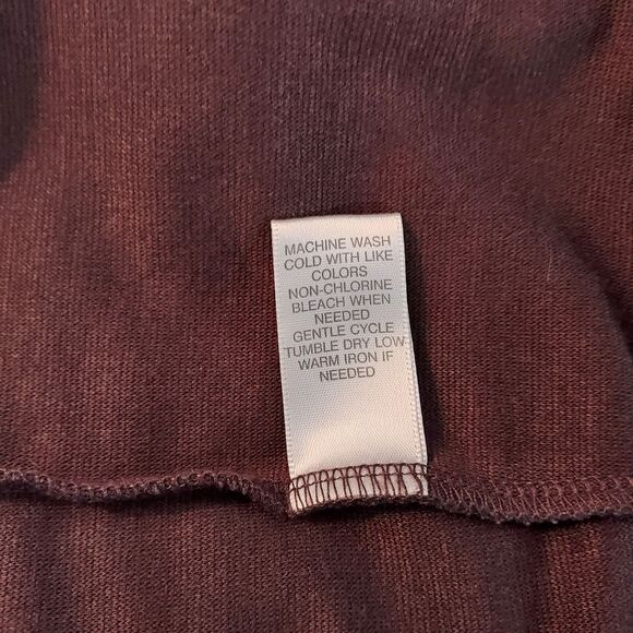 Avenue Ponte Collection Flowy Tunic Top Shirt Womens Size 18 20 Stretch Brown - Picture 9 of 12